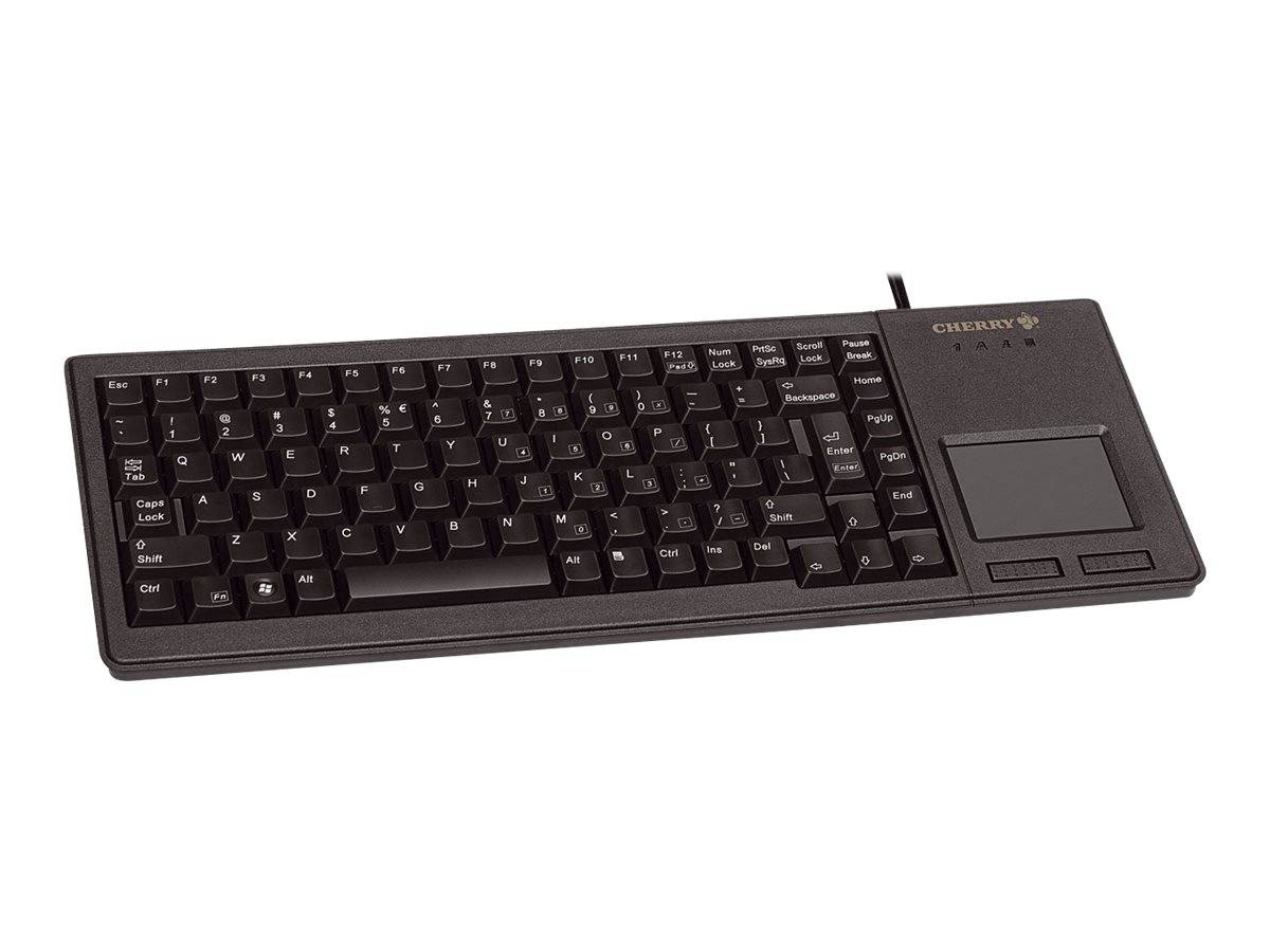CHERRY XS Touchpad Keyboard USB Tastatur Deutsch, QWERTZ Schwarz Integriertes Touchpad