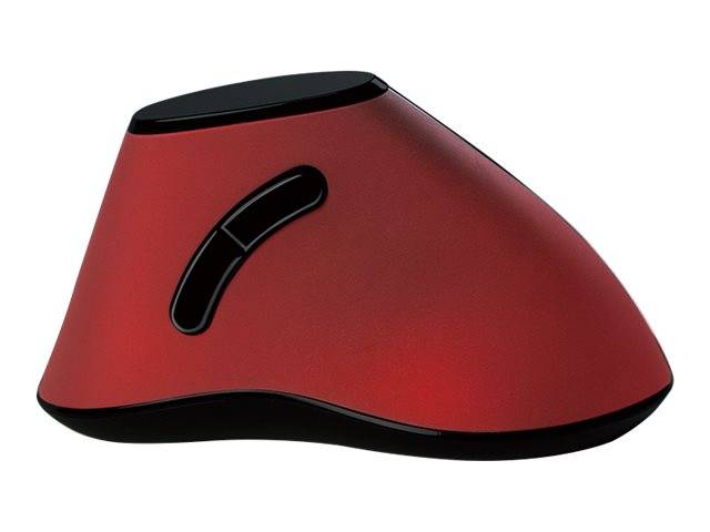 Typhoon Ergonomische Funk-Maus, vertikal, 2.4GHz, 1200 dpi, rot