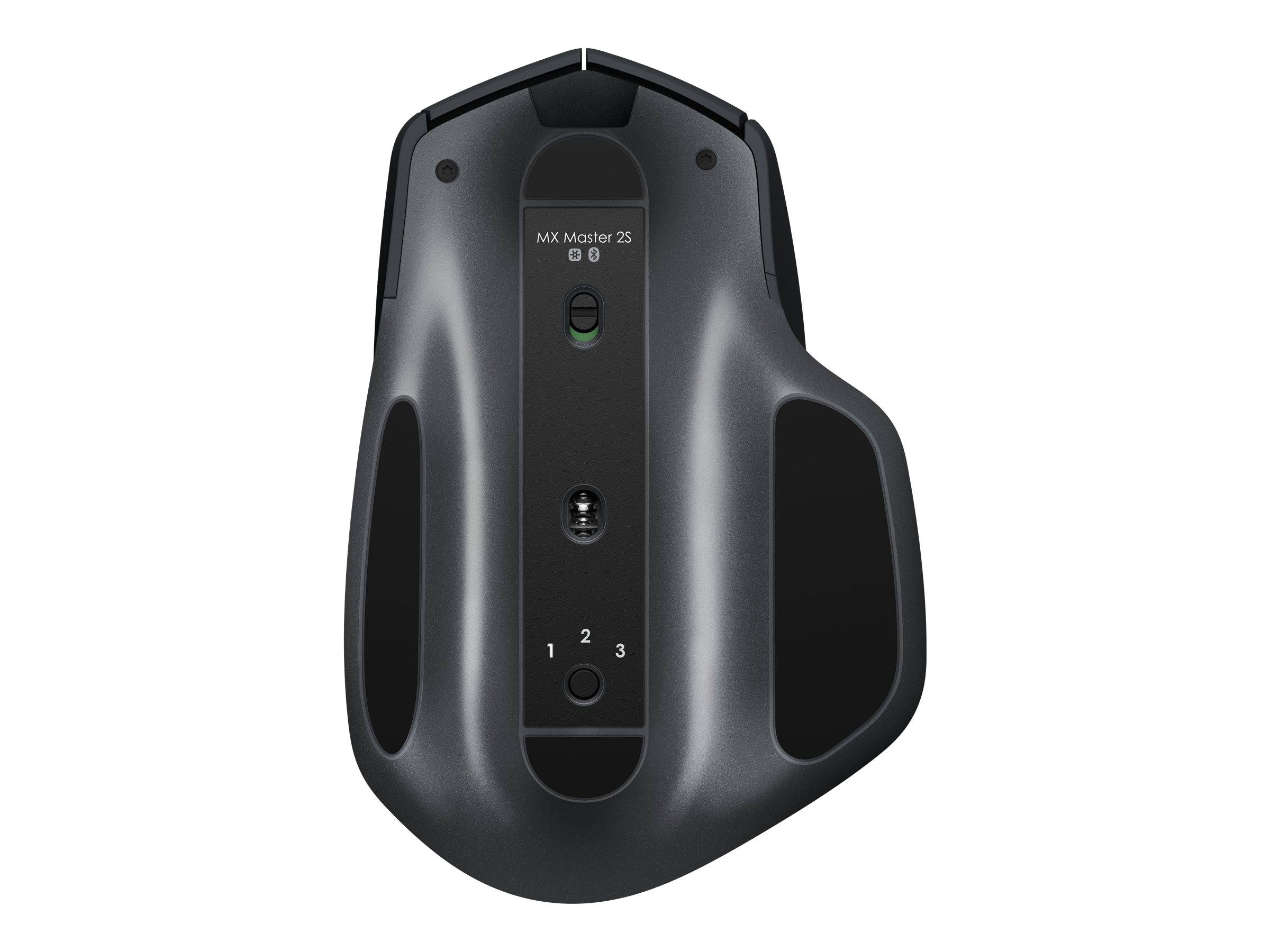Logitech MX Master 2S Ergonomische Maus Funk Laser Schwarz 5 Tasten 4000 dpi Ergonomisch