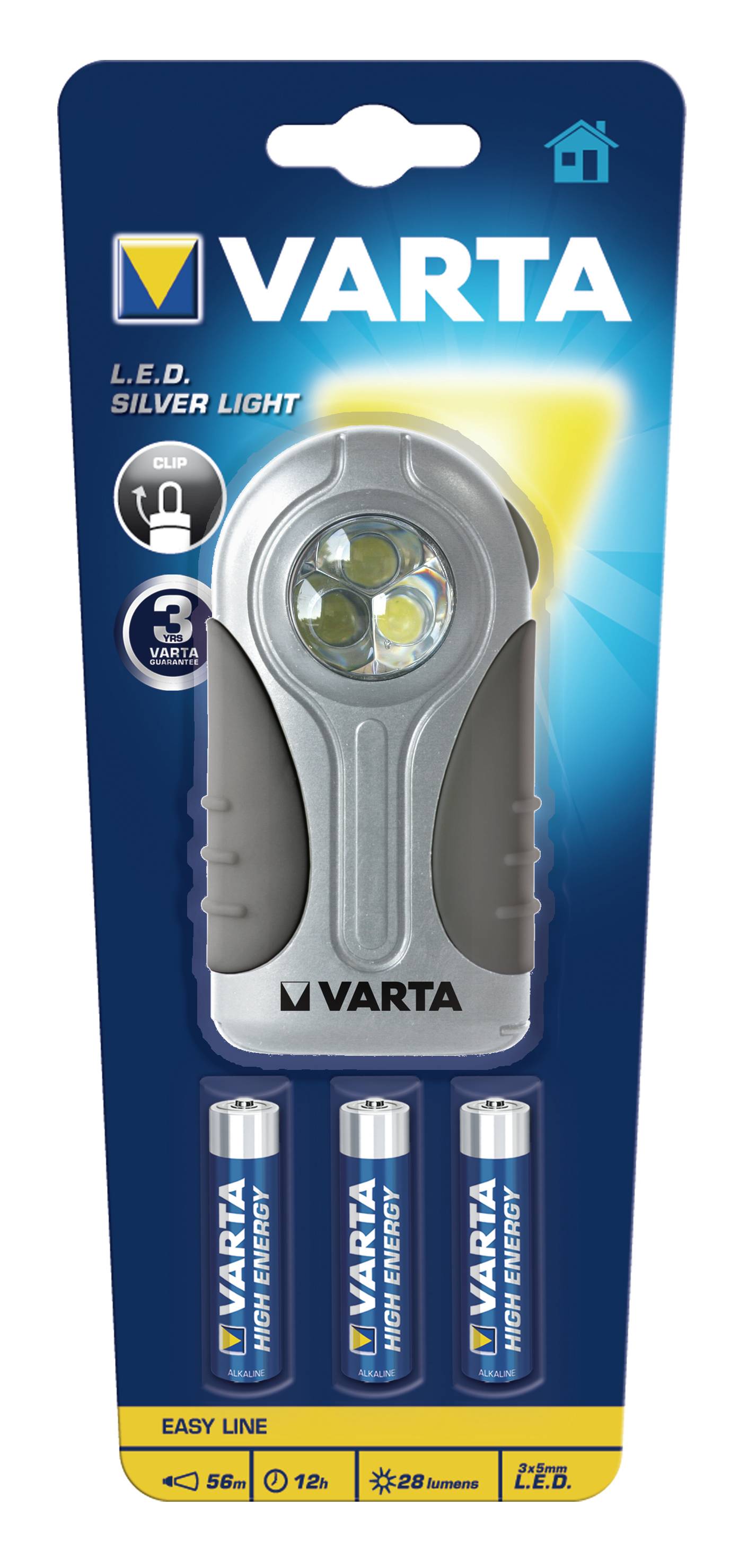Varta 16647101421 VARTA Silver Light 3AAA mit Batt. 2021 Energieeffizienzklasse n.rel