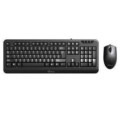 MediaRange MROS108 - Tastatur-und-Maus-Set - USB - TL: Deutsch, QWERTZ