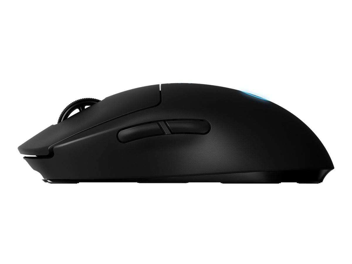 Logitech G Pro Gaming-Maus USB Optisch Schwarz 8 Tasten 16000 dpi Beleuchtet, Austauschbare Seitenteile, Abnehmbares Kabel