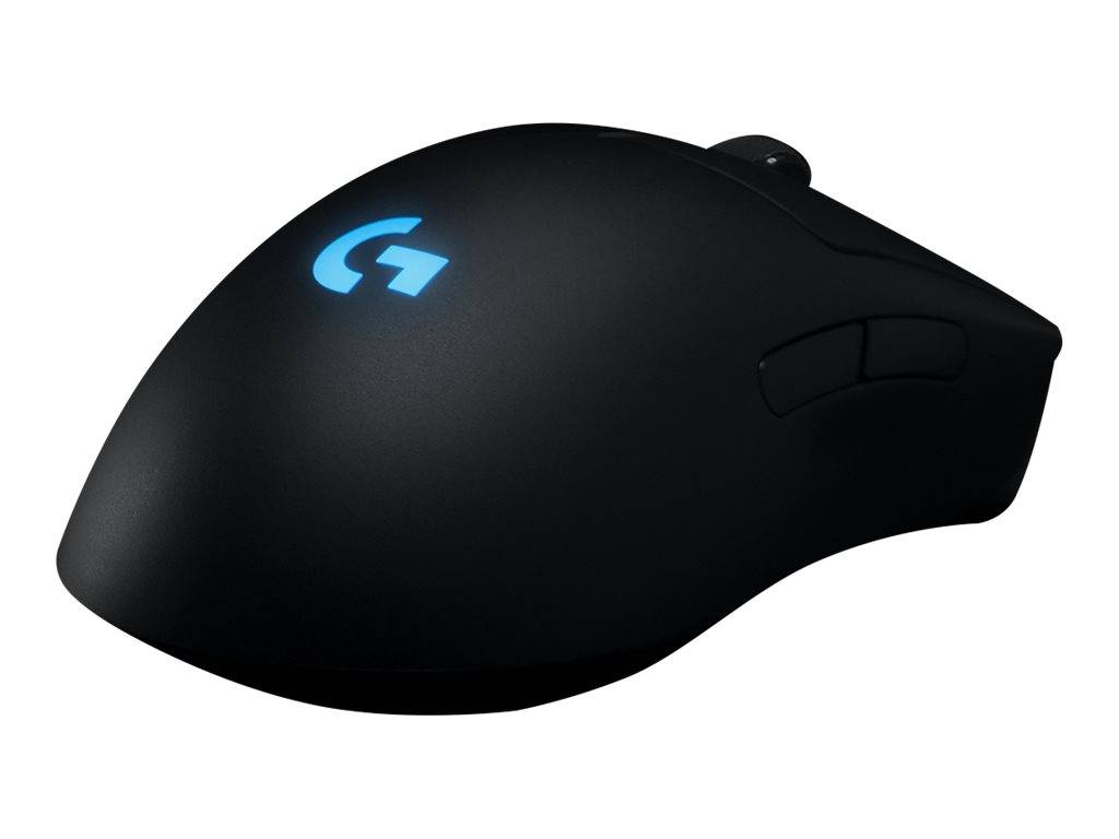 Logitech G Pro Gaming-Maus USB Optisch Schwarz 8 Tasten 16000 dpi Beleuchtet, Austauschbare Seitenteile, Abnehmbares Kabel