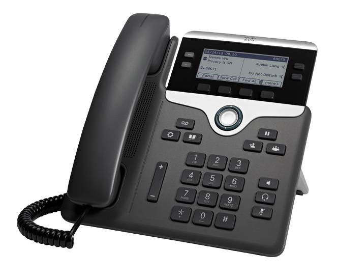 Cisco UC Phone 7841 Systemtelefon,VoIP LC-Display Schwarz, Silber