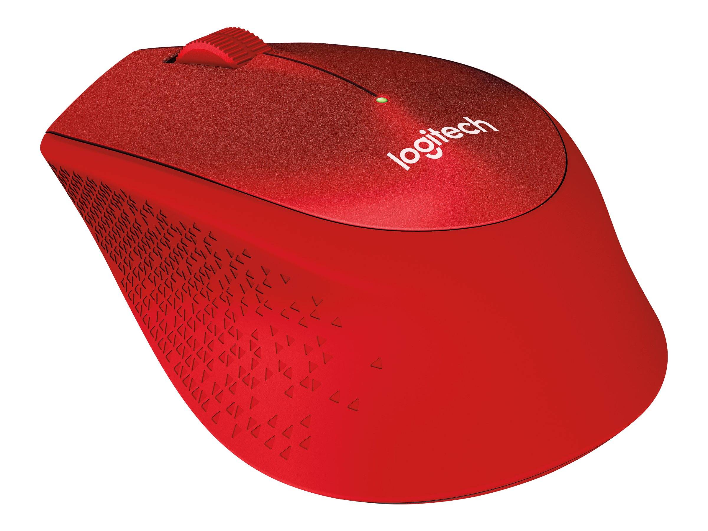 Logitech M330 Silent Plus Maus Funk Optisch Rot 3 Tasten 1000 dpi