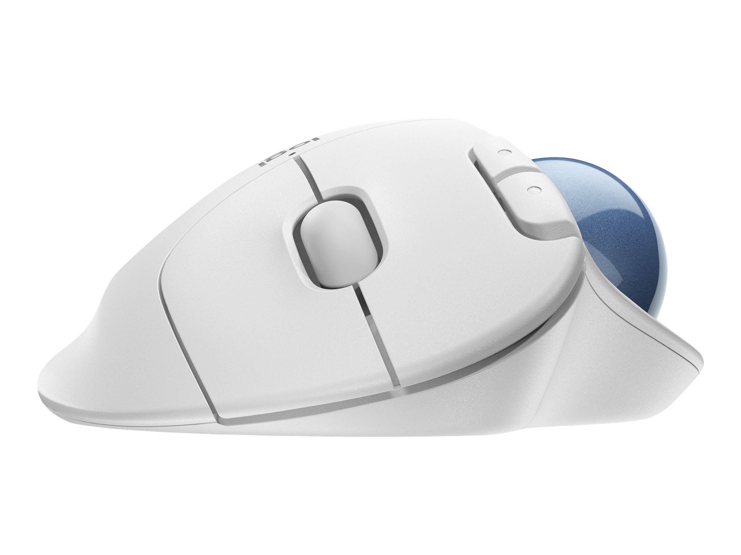 Logitech ERGO M575 Trackball Funk Optisch Weiß 5 Tasten 2000 dpi Ergonomisch
