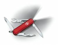Victorinox Midnite Manager 0.6366 Schweizer Taschenmesser mit LED-Licht Anzahl Funktionen 10 Rot