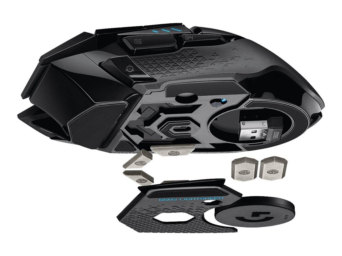 Logitech G502 Hero Gaming-Maus USB Optisch Schwarz 11 Tasten 16000 dpi Beleuchtet, Integrierter Profilspeicher, Gewichts-Tuning