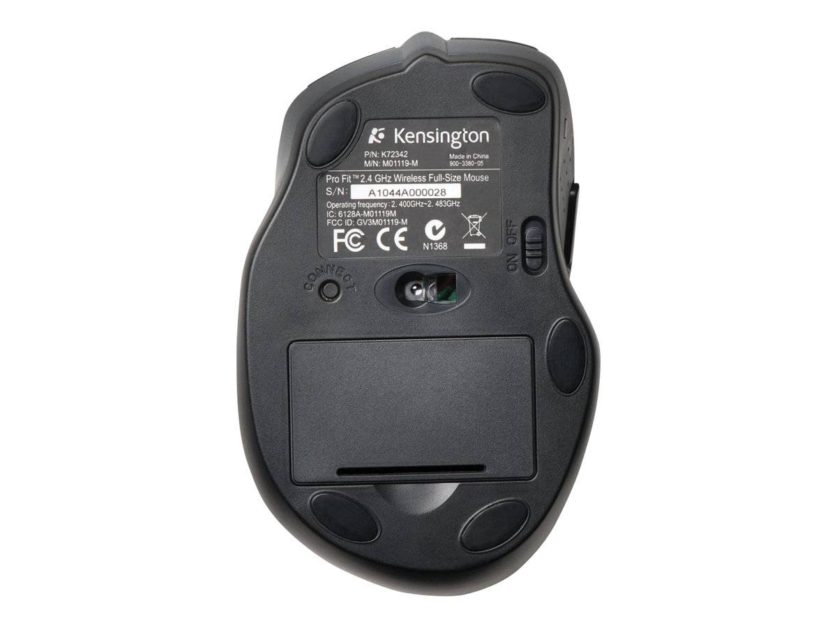 Kensington Pro Fit™ Full-Size-Maus Maus USB Optisch Schwarz 3 Tasten 1000 dpi