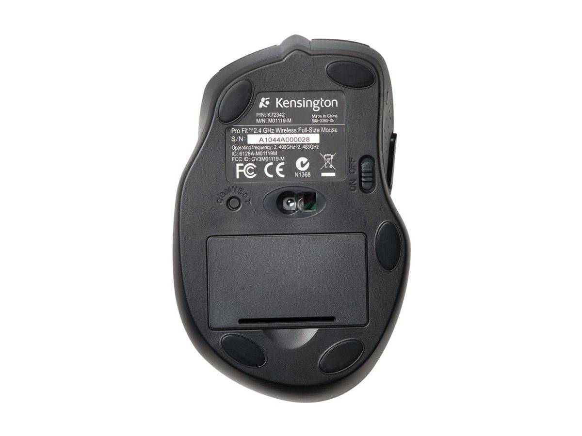 Kensington Pro Fit™ Full-Size-Maus Maus USB Optisch Schwarz 3 Tasten 1000 dpi