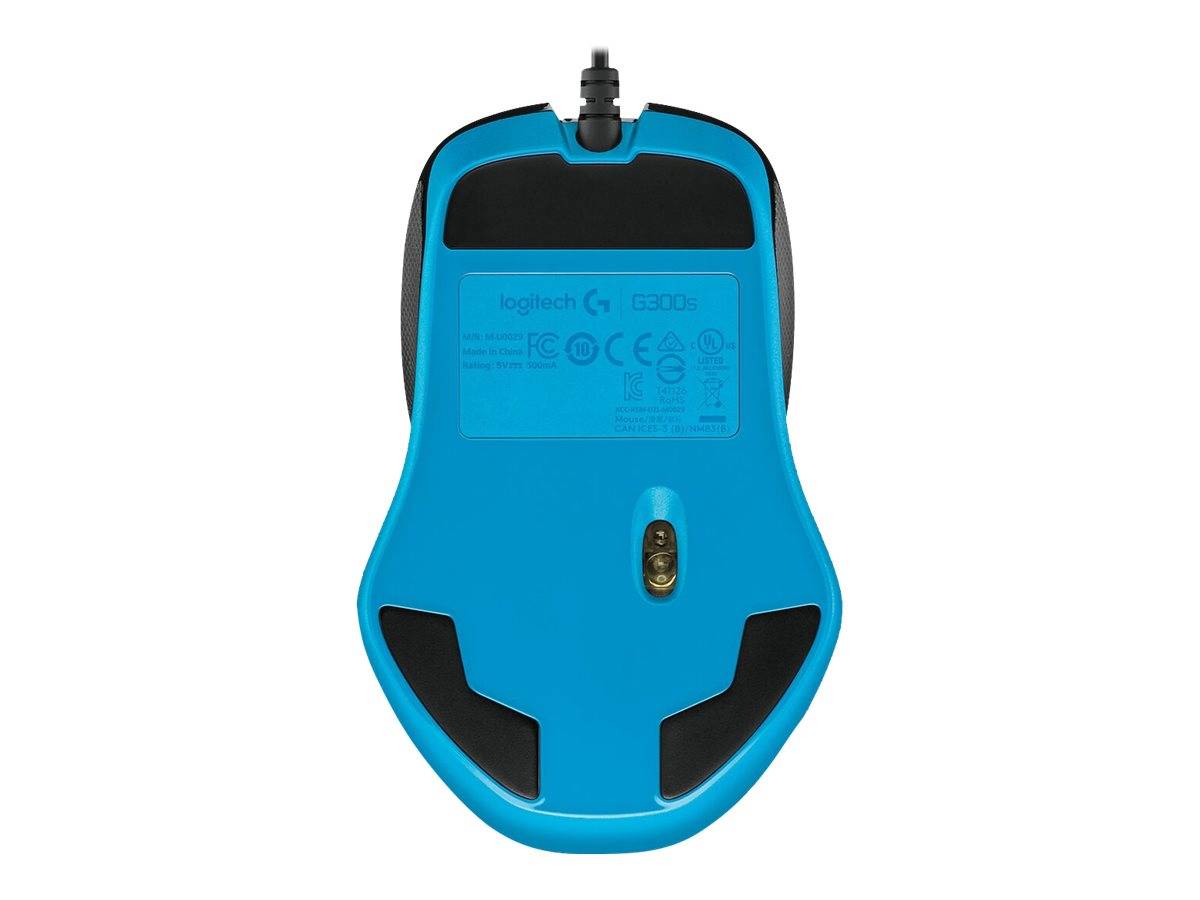 Logitech Gaming G300s Gaming-Maus USB Optisch Schwarz 9 Tasten 2500 dpi Integrierter Profilspeicher