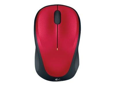 Logitech M235 Maus Funk Optisch Rot/Schwarz 3 Tasten 1000 dpi