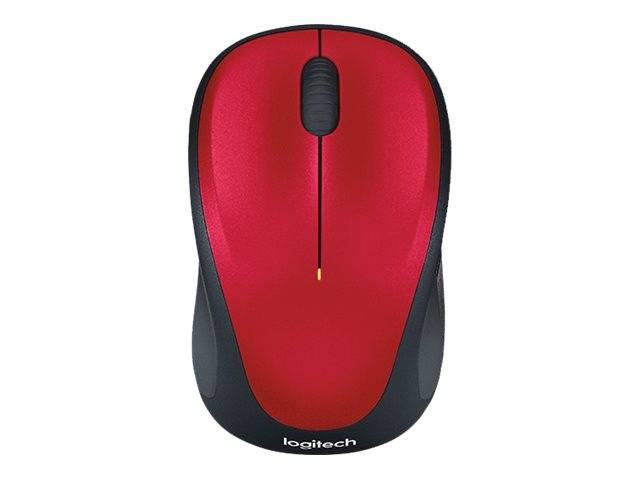 Logitech M235 Maus Funk Optisch Rot/Schwarz 3 Tasten 1000 dpi