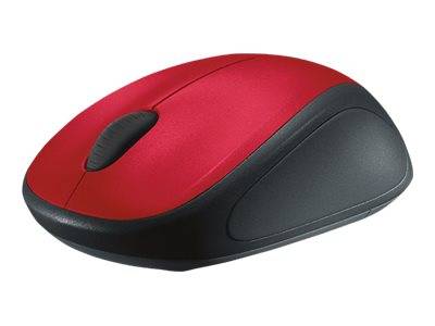 Logitech M235 Maus Funk Optisch Rot/Schwarz 3 Tasten 1000 dpi