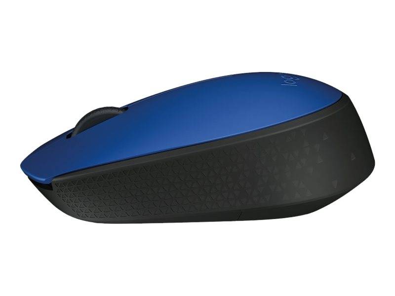Logitech M171 Maus Kabellos, Funk Optisch Blau, Schwarz 3 Tasten 1000 dpi