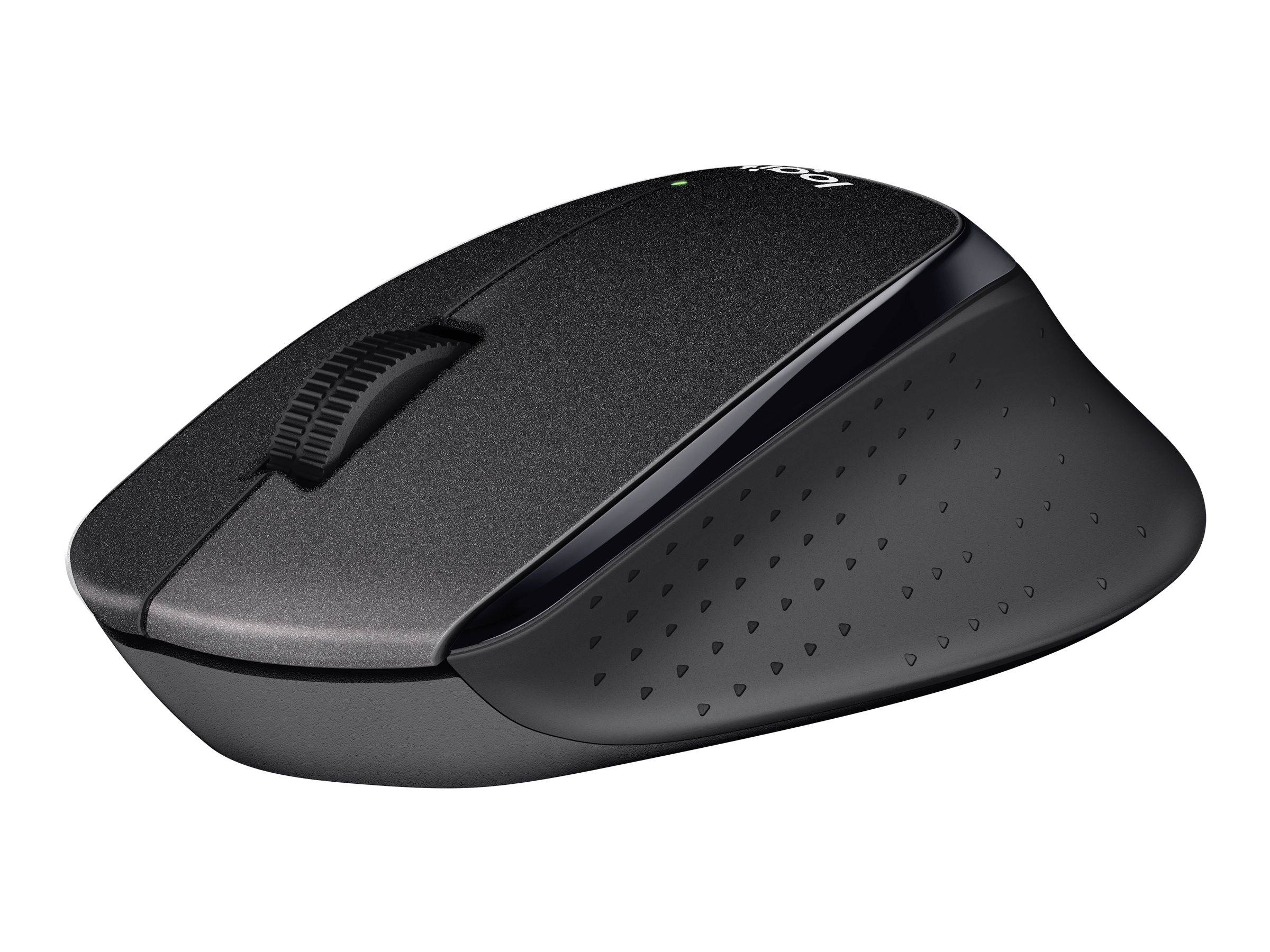 Logitech M330 Silent Plus Maus Funk Optisch Schwarz 3 Tasten 1000 dpi