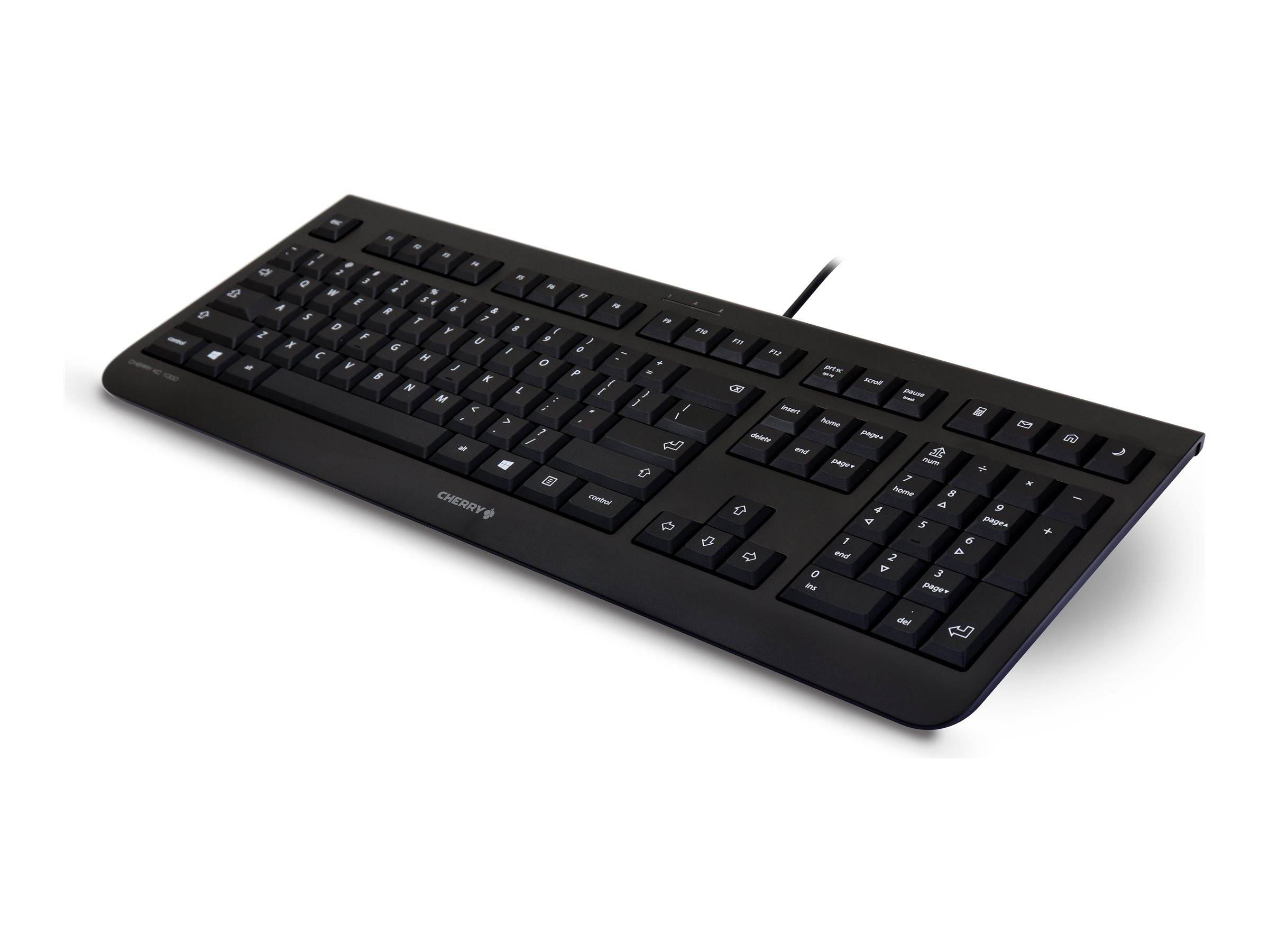 CHERRY Stream USB Tastatur US-Englisch, QWERTY Schwarz