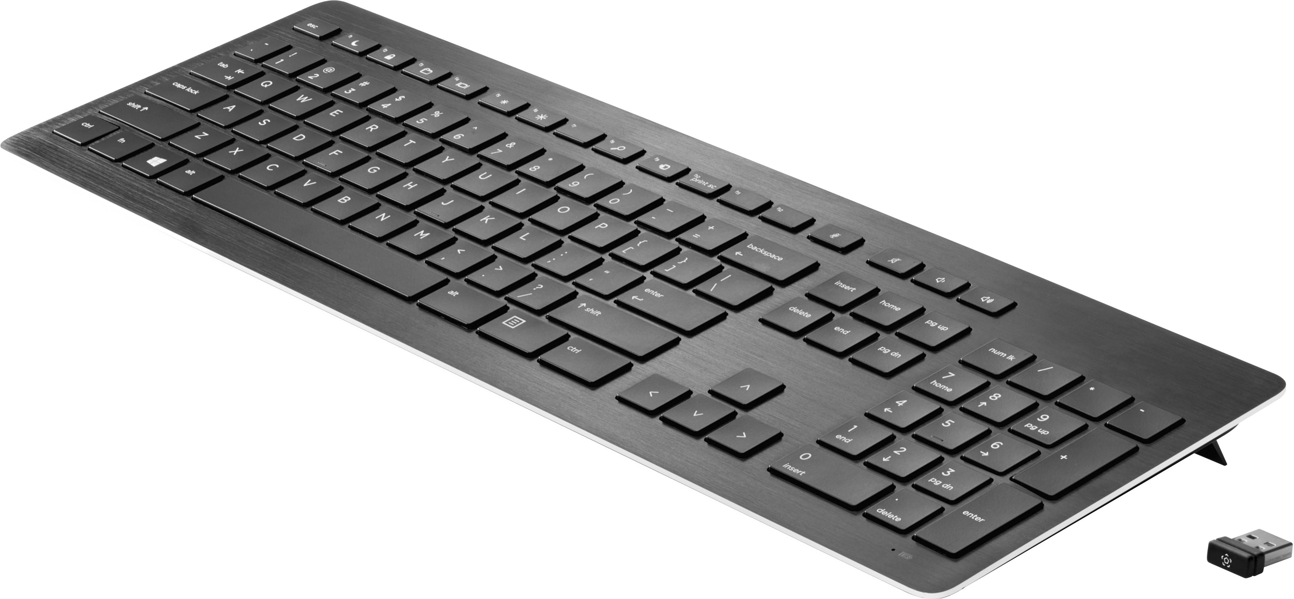 HP Wireless Premium Keyboard Kabellos, USB Tastatur Deutsch, QWERTZ Schwarz