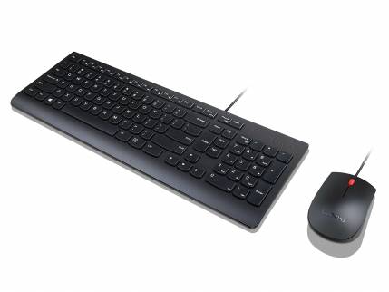 Lenovo Lenovo Essential Wired Combo - Tastatur- USB Tastatur, Maus-Set Deutsch, QWERTZ Schwarz