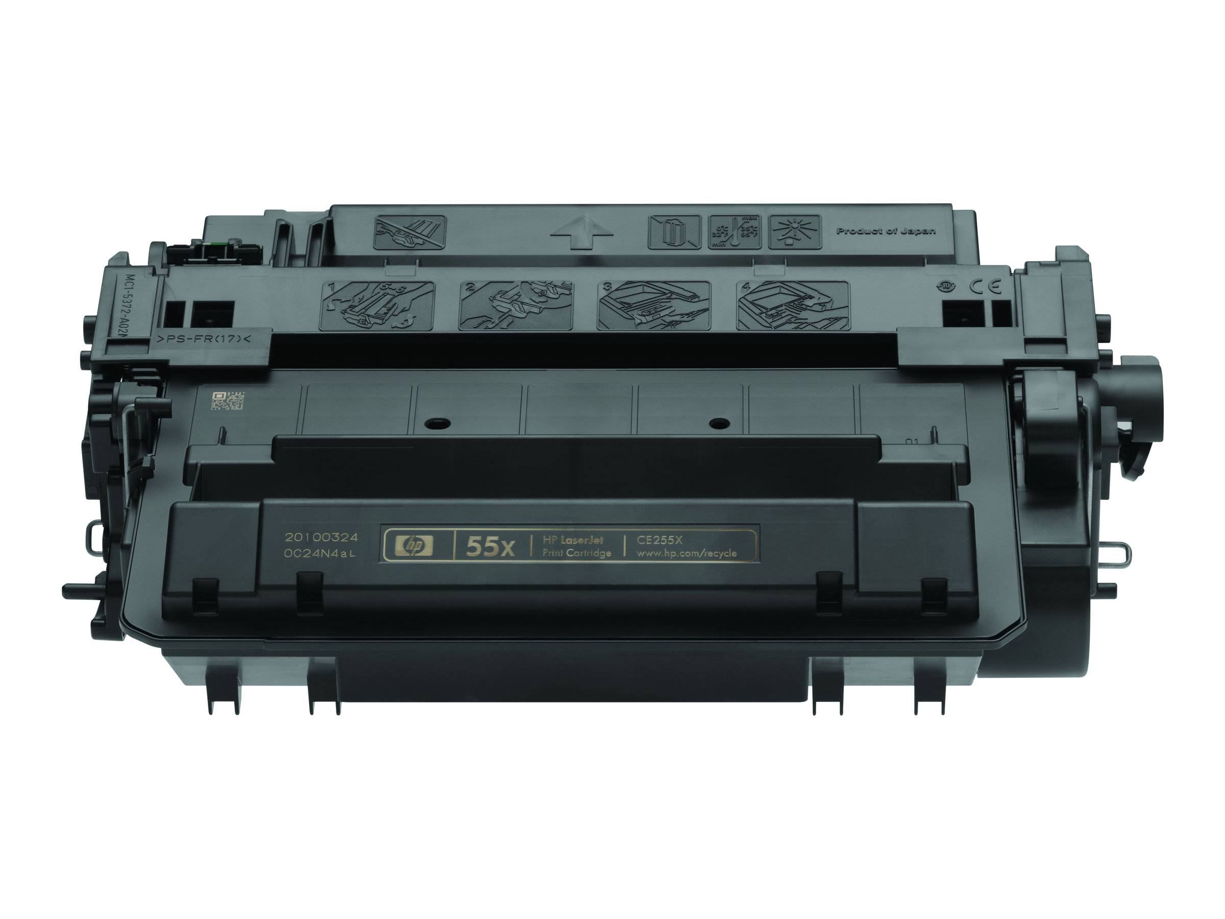HP 55X - Hohe Ergiebigkeit - Schwarz - original - LaserJet - Tonerpatrone (CE255X)