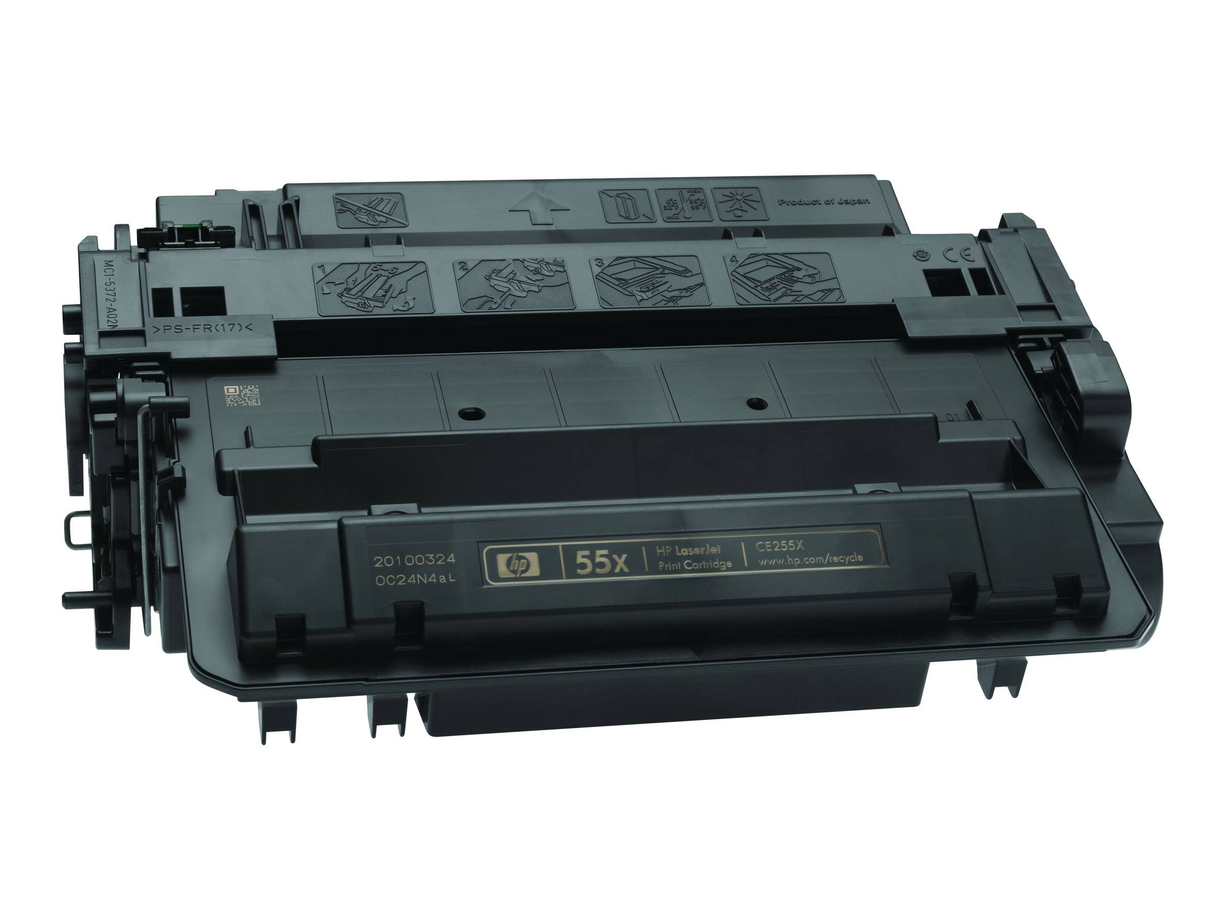 HP 55X - Hohe Ergiebigkeit - Schwarz - original - LaserJet - Tonerpatrone (CE255X)