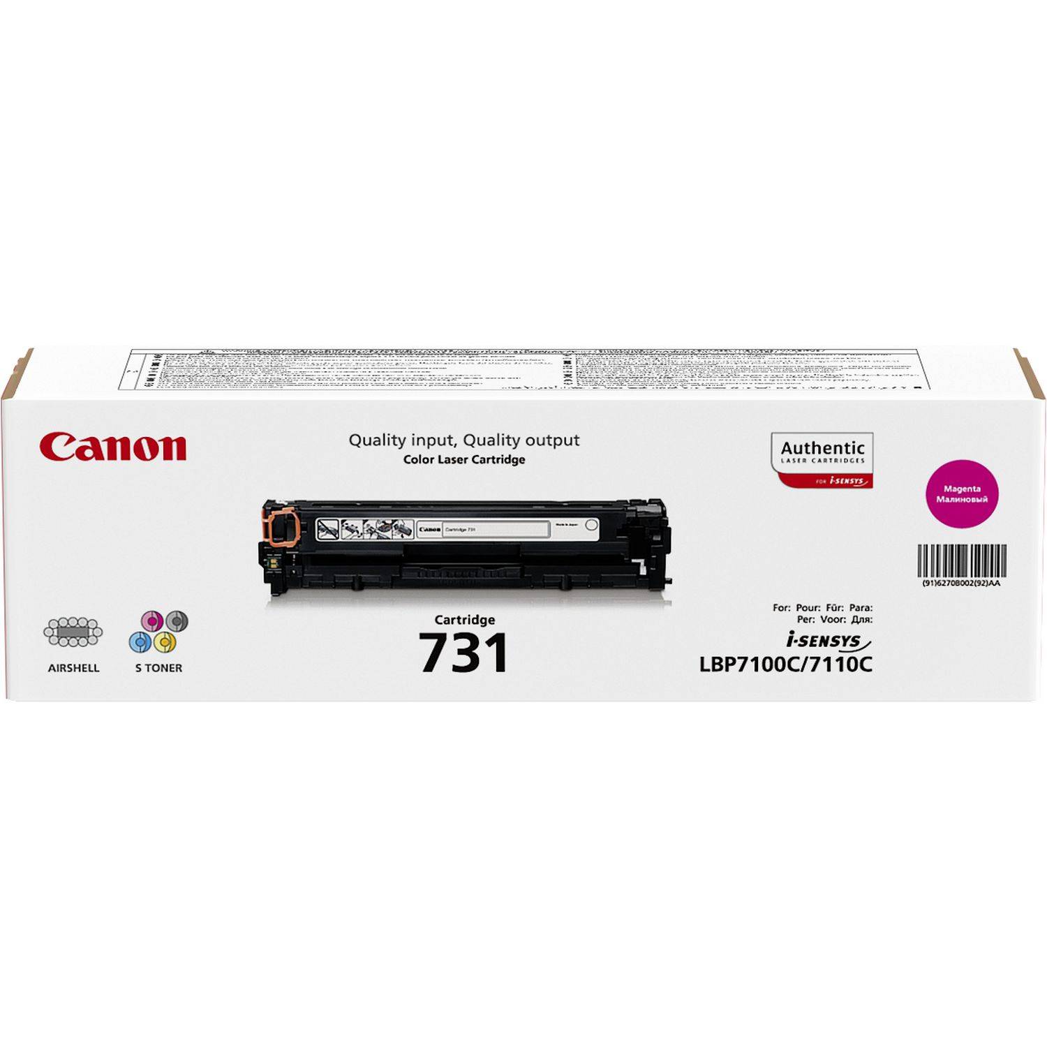 Canon Toner 731M Original Magenta 1500 Seiten 6270B002