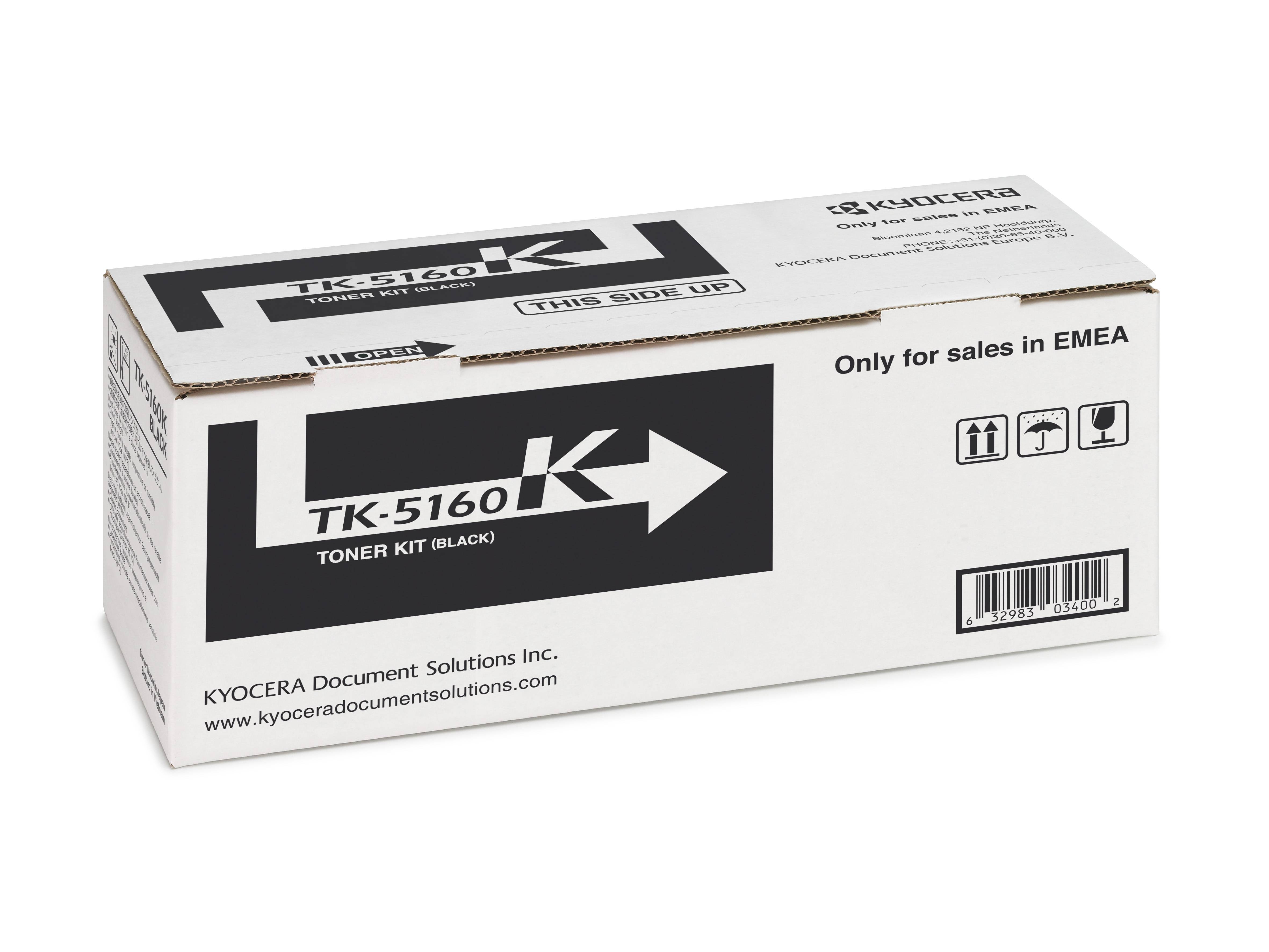 Kyocera Toner TK-5160K Original Schwarz 16000 Seiten 1T02NT0NL0