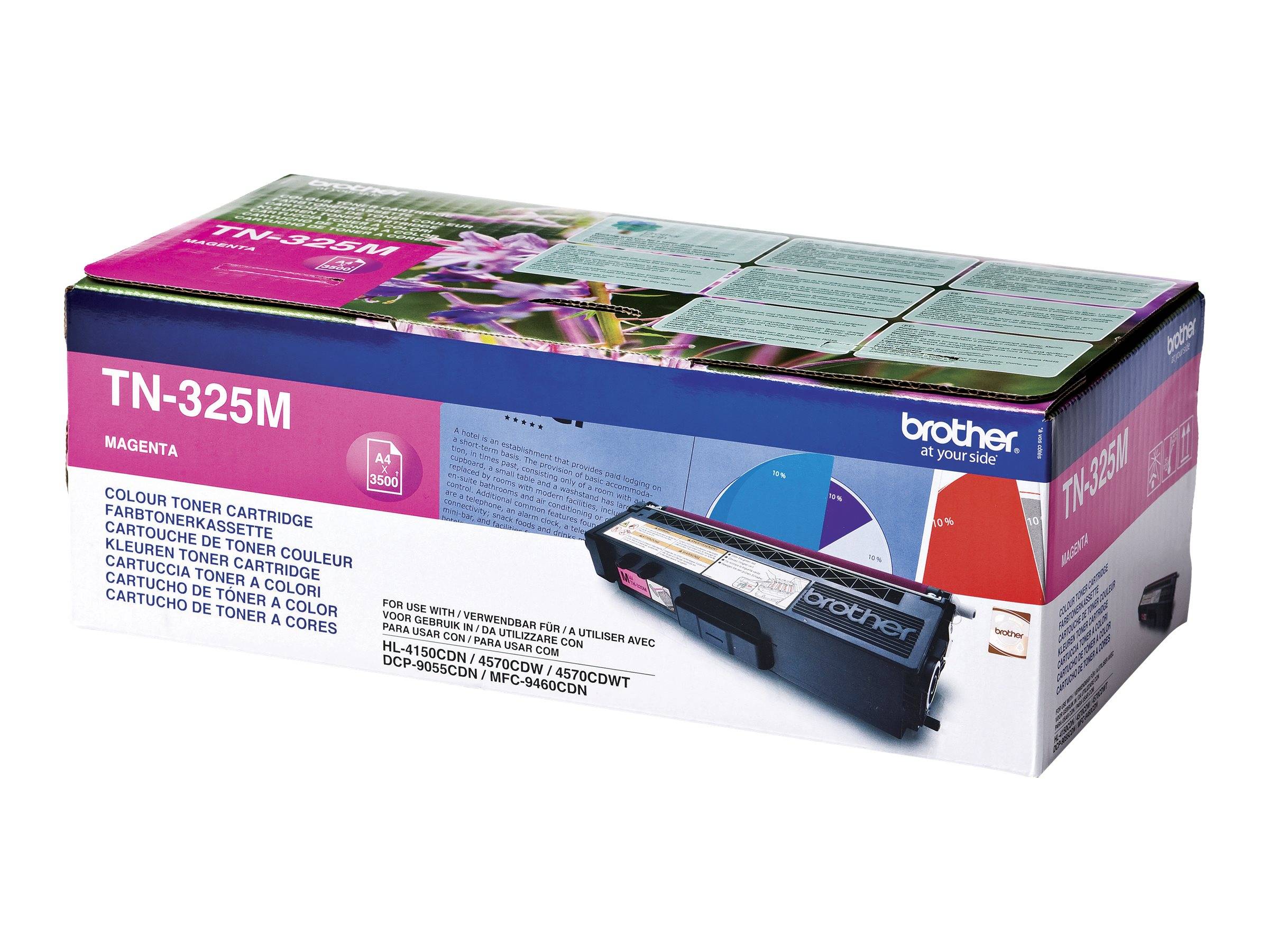 Brother TN325m - Magenta - original - Tonerpatrone - für Brother DCP-9055, DCP-9270, HL-4140, HL-4150, HL-4570, MFC-9460