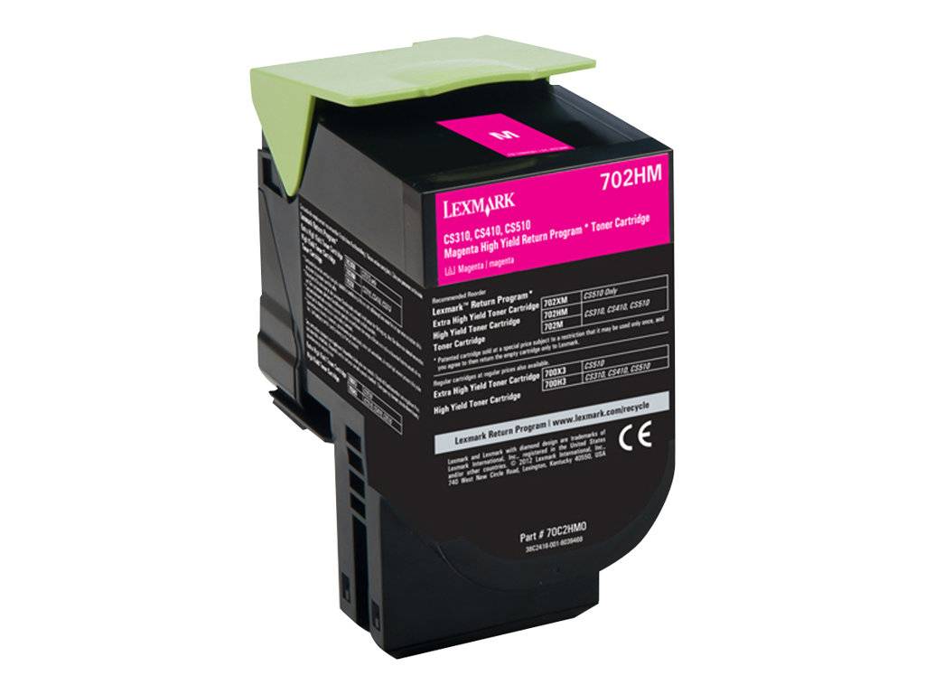 Lexmark Tonerkassette 702HM CS310 CS410 CS510 Original Magenta 3000 Seiten 70C2HM0