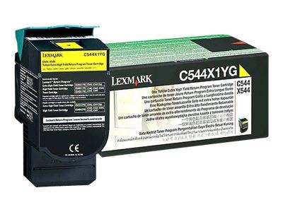 Lexmark Rückgabe Tonerkassette C544 C546 X544 X546 X548 Original Gelb 4000 Seiten C544X1YG