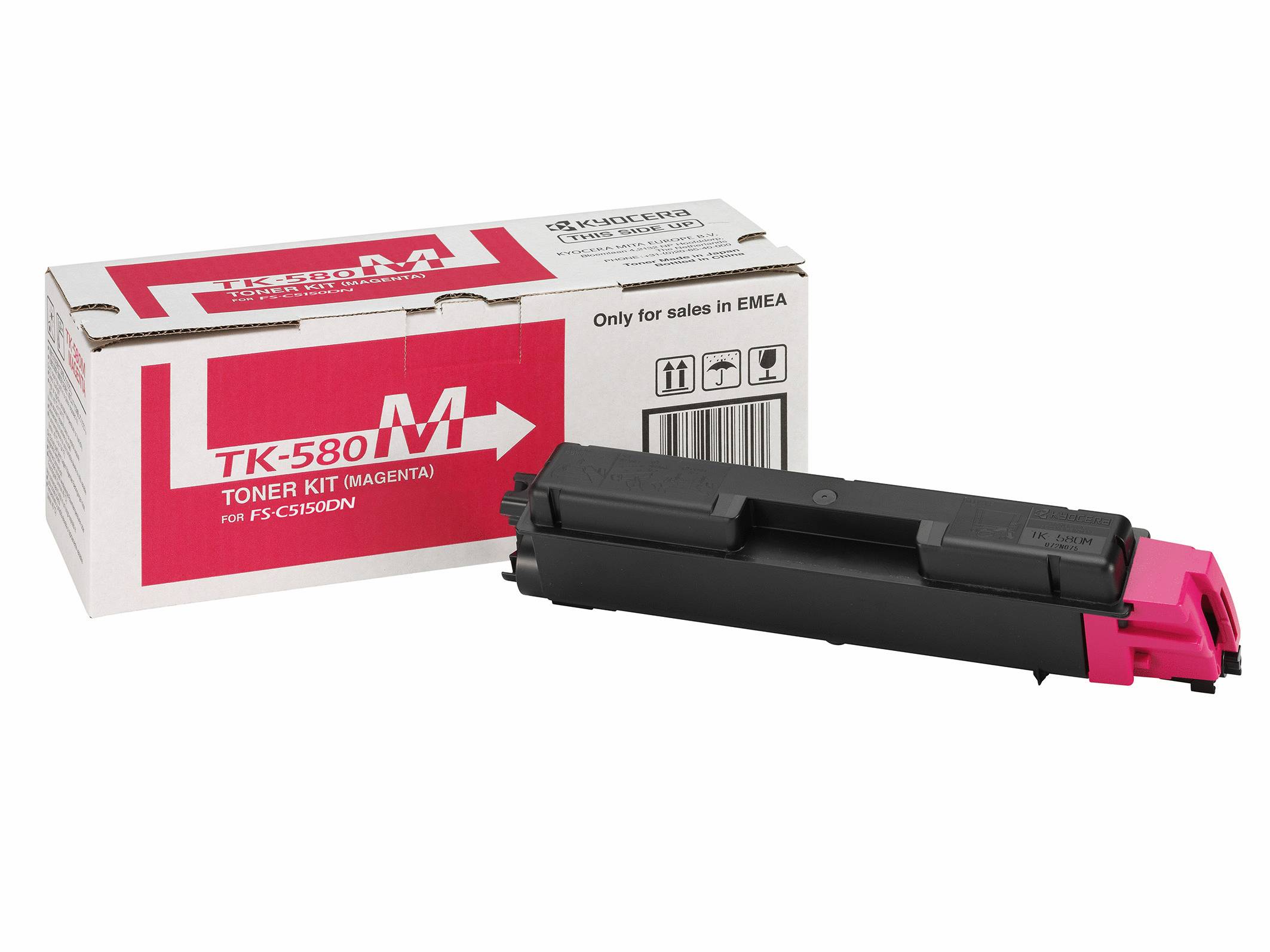 Kyocera Toner TK-580M Original Magenta 2800 Seiten 1T02KTBNL0