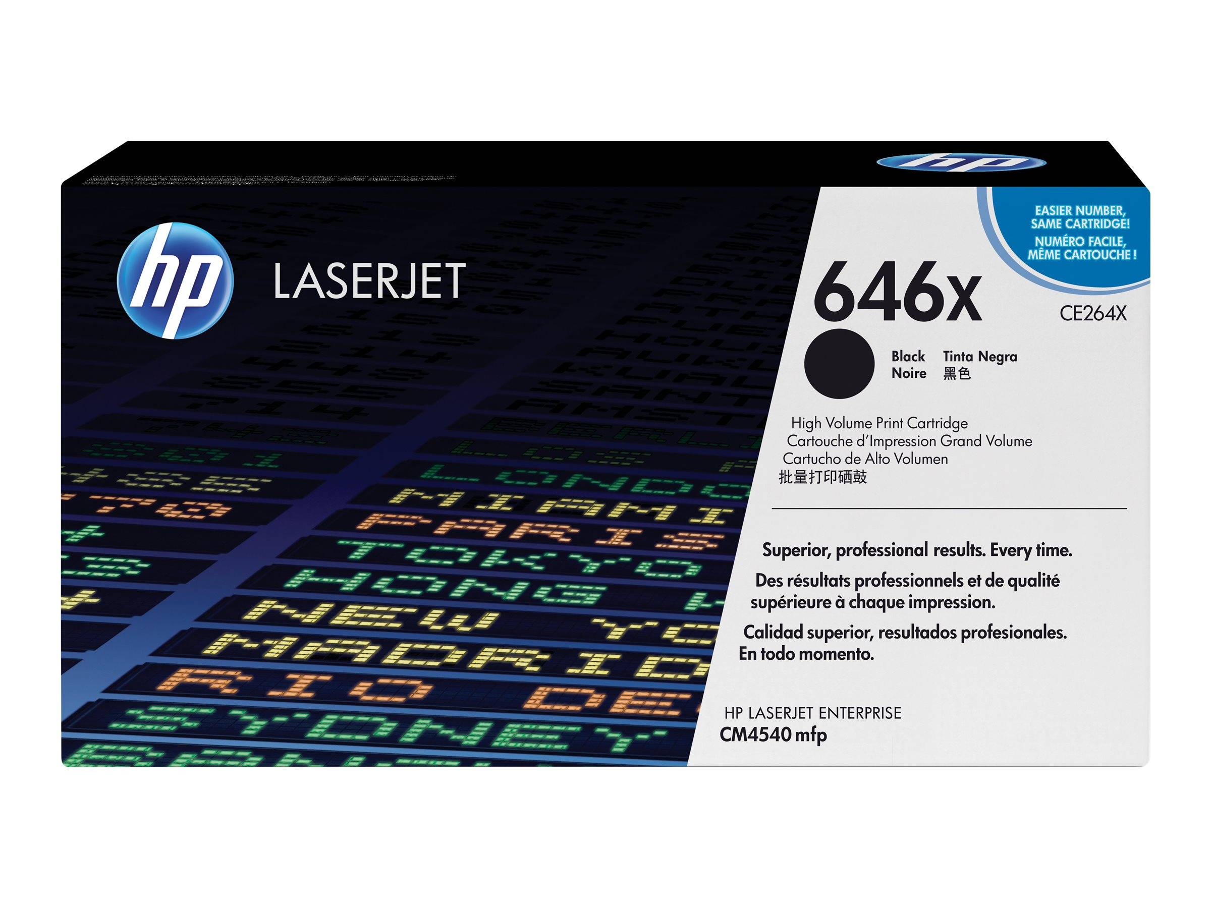 HP 646X - Hohe Ergiebigkeit - Schwarz - original - LaserJet - Tonerpatrone (CE264X)