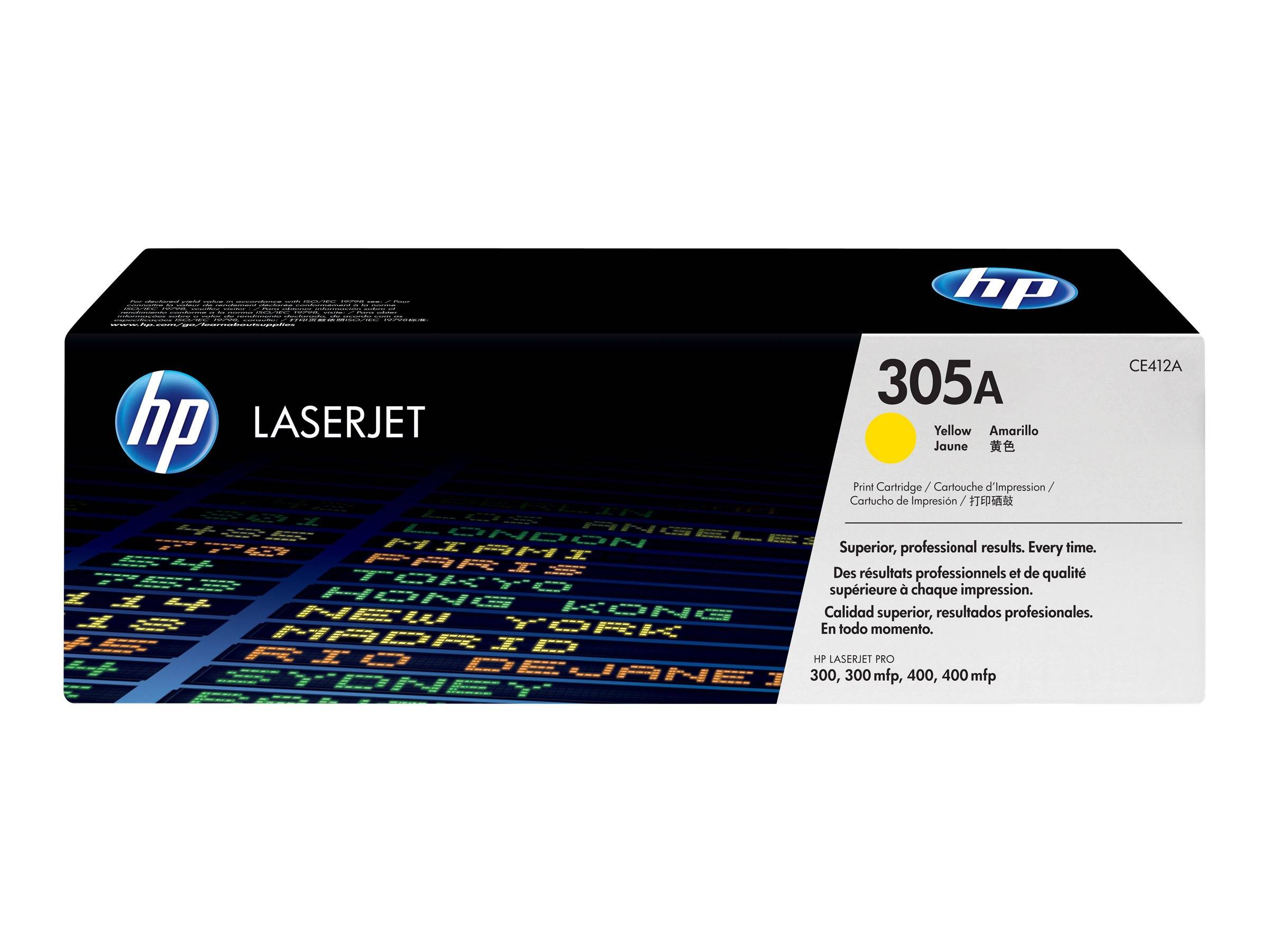 HP Toner 305A Original Gelb 2600 Seiten CE412A