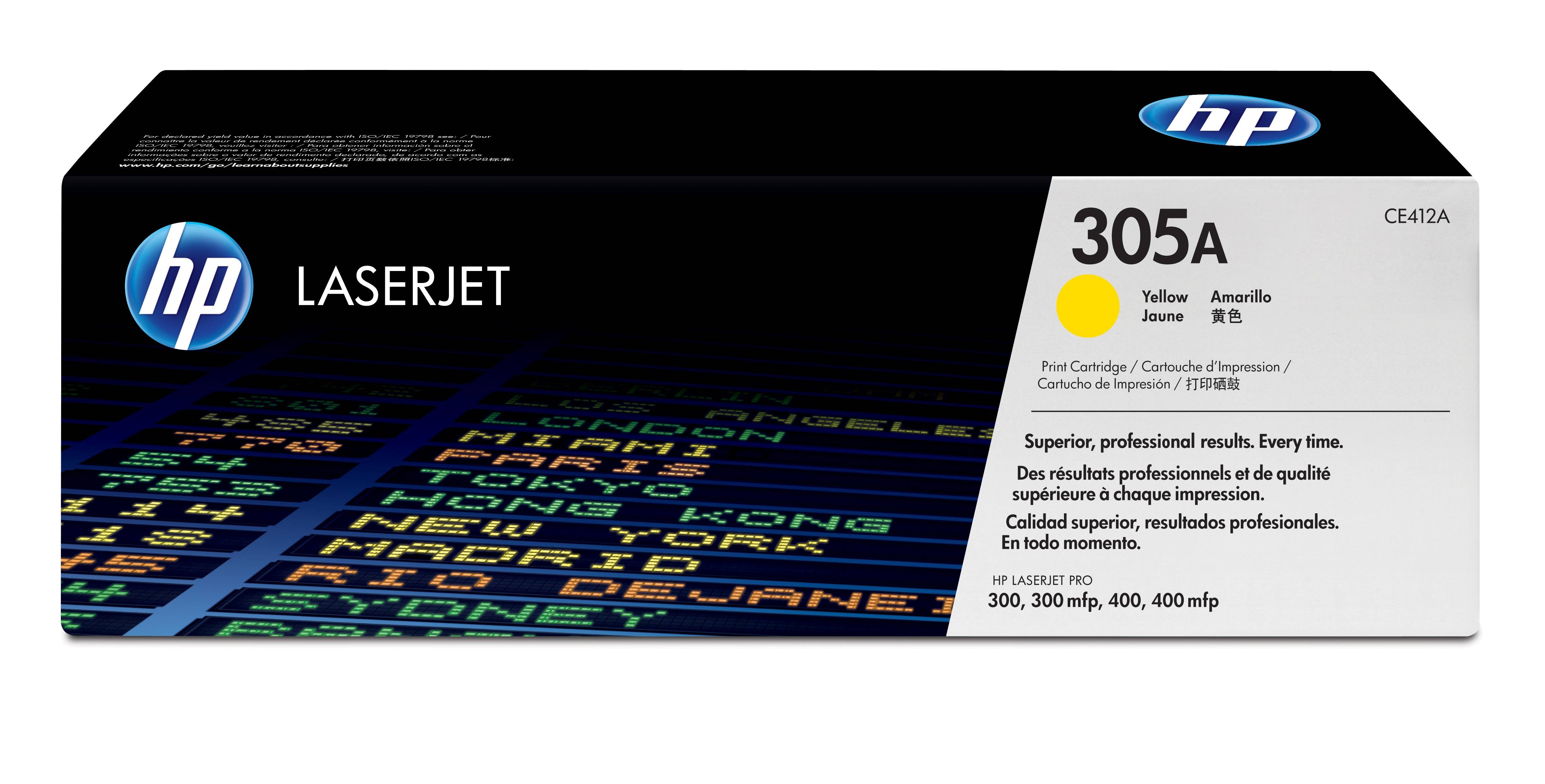 HP Toner 305A Original Gelb 2600 Seiten CE412A