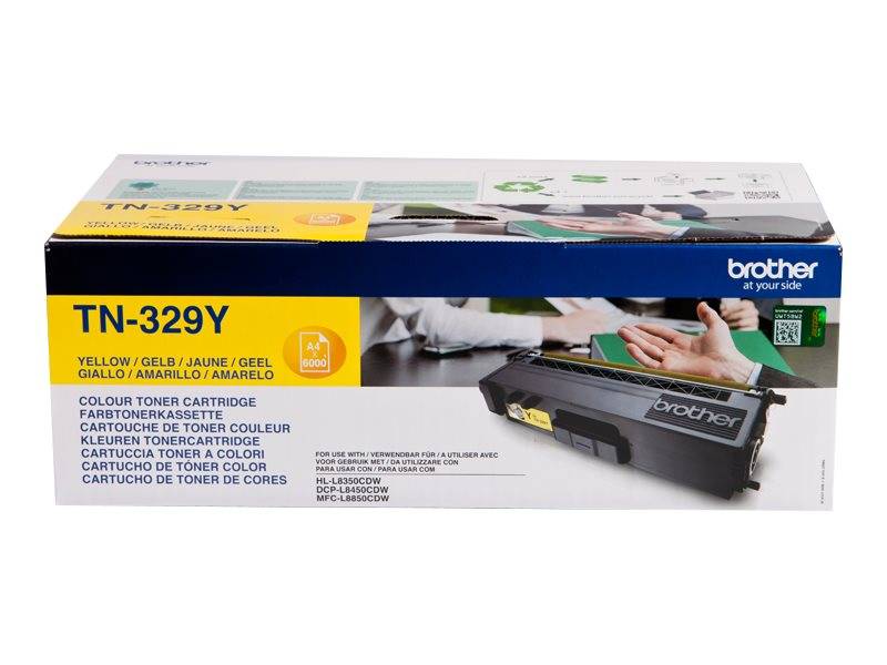 Brother TN329Y - Gelb - original - Tonerpatrone - für Brother DCP-L8450CDW, HL-L8350CDW, HL-L8350CDWT, MFC-L8850CDW