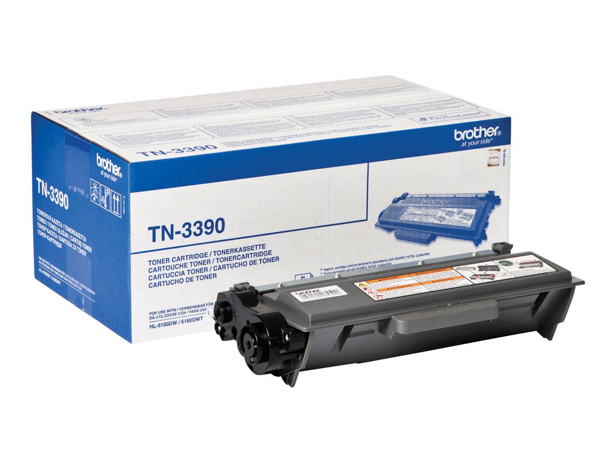 Brother TN3390 - 2er-Pack - Schwarz - Original - Tonerpatrone - für Brother DCP-8250DN, HL-6180DW, HL-6180DWT, MFC-8950D