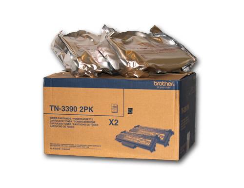 Brother TN3390 - 2er-Pack - Schwarz - Original - Tonerpatrone - für Brother DCP-8250DN, HL-6180DW, HL-6180DWT, MFC-8950D