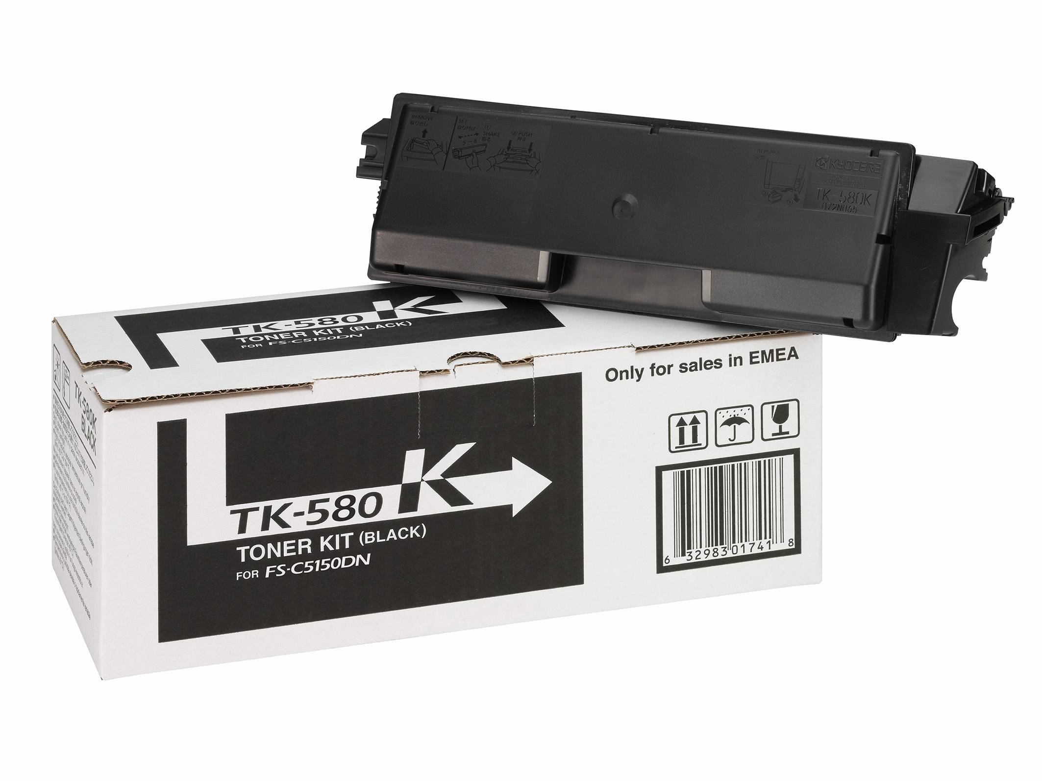 Kyocera Toner TK-580K Original Schwarz 3500 Seiten 1T02KT0NL0