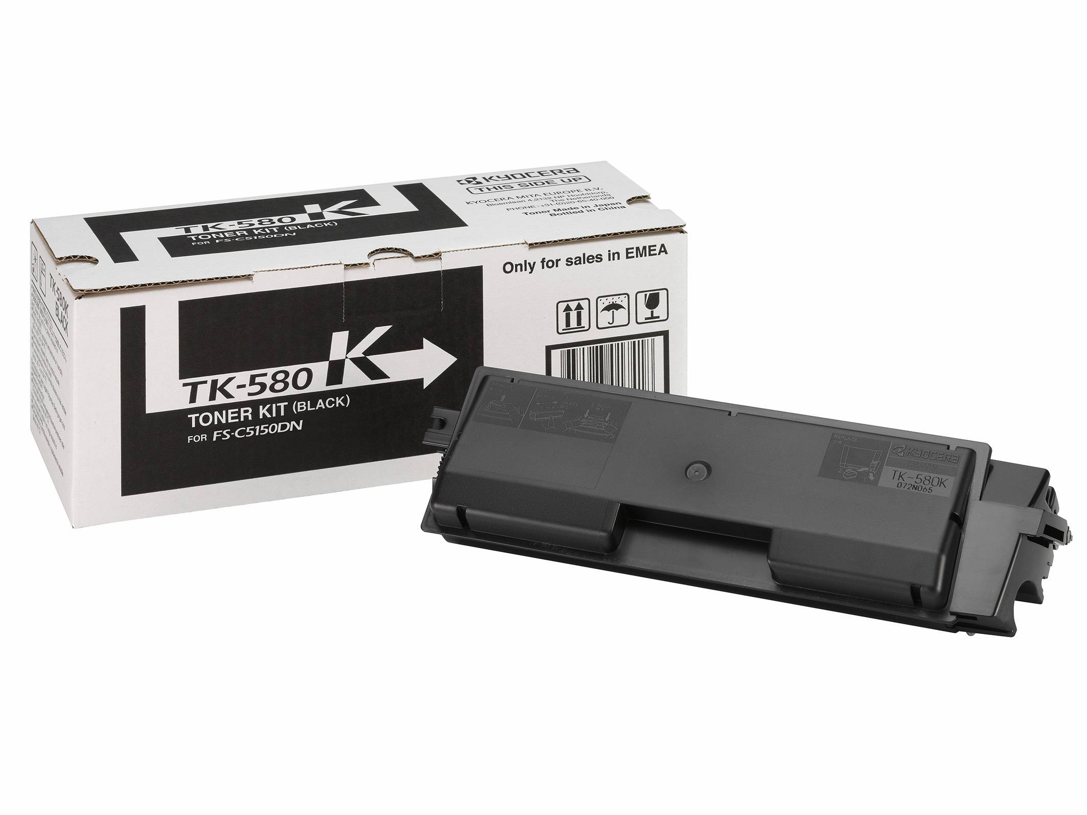Kyocera Toner TK-580K Original Schwarz 3500 Seiten 1T02KT0NL0