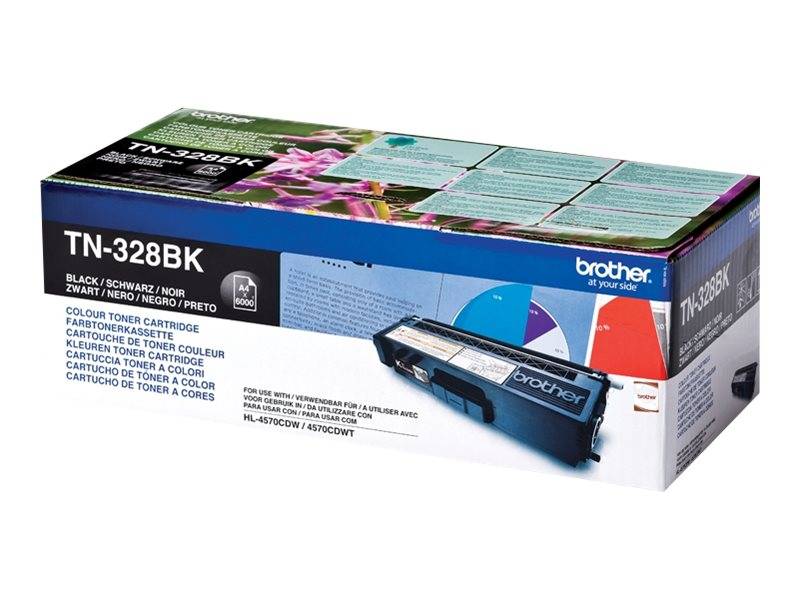 Brother Toner TN-328BK Original Schwarz 6000 Seiten TN328BK
