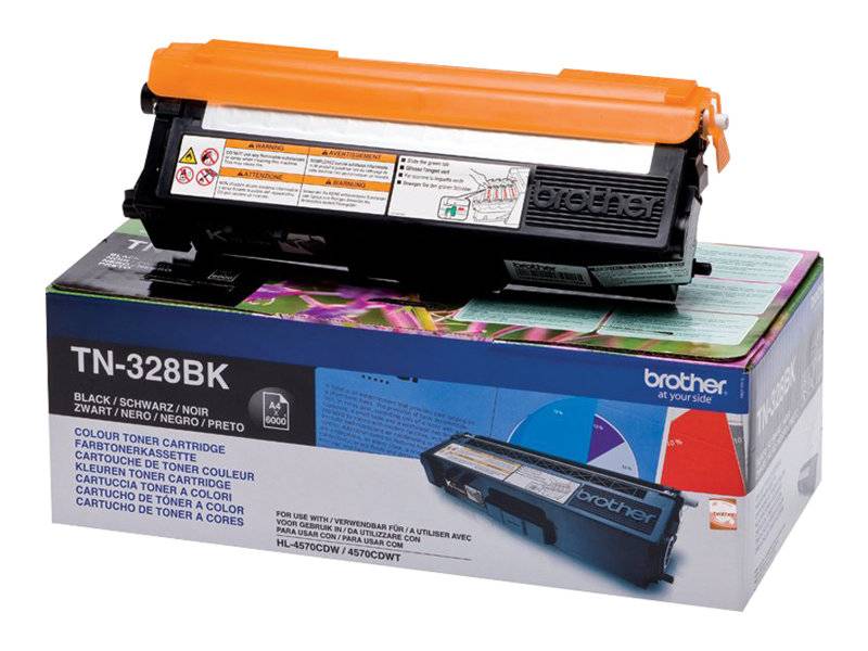 Brother Toner TN-328BK Original Schwarz 6000 Seiten TN328BK