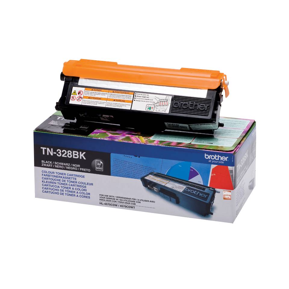 Brother Toner TN-328BK Original Schwarz 6000 Seiten TN328BK