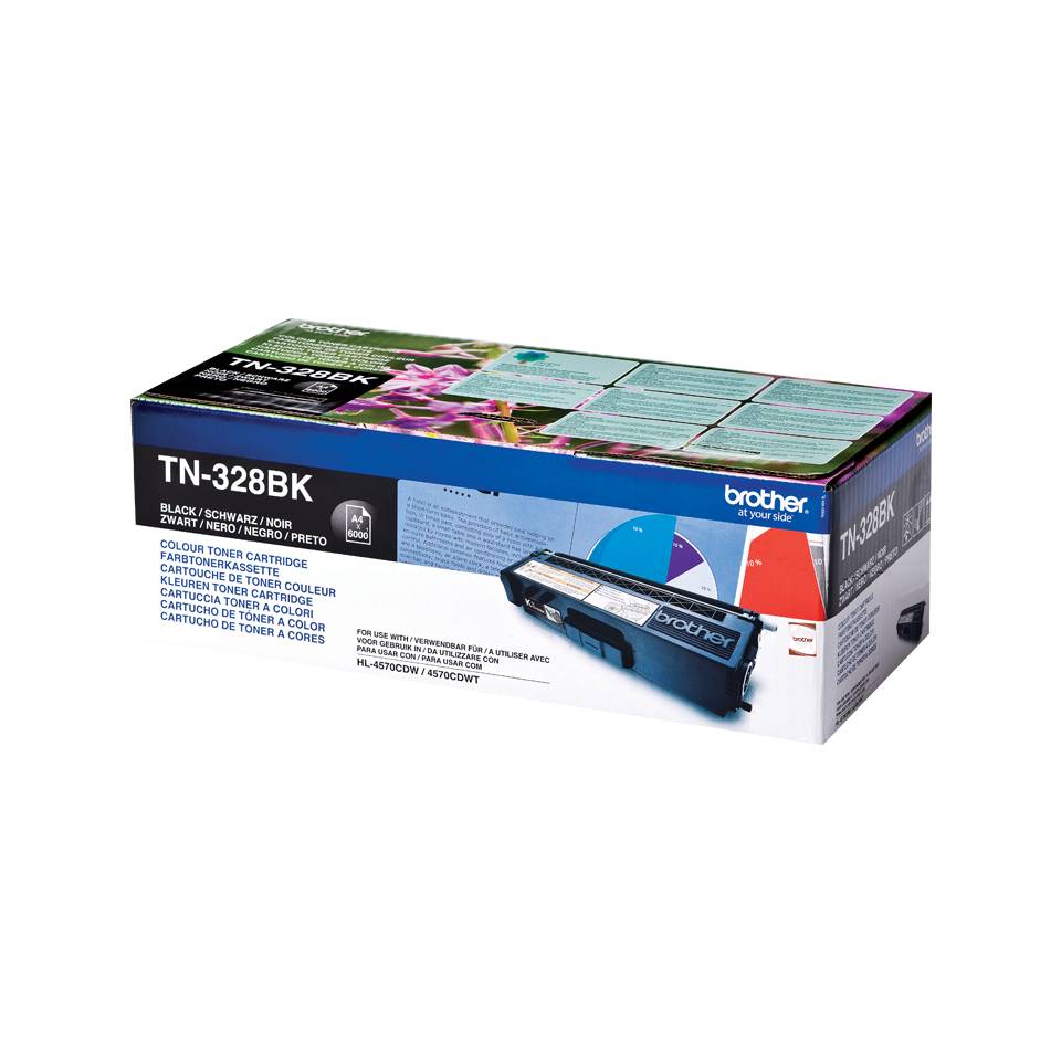 Brother Toner TN-328BK Original Schwarz 6000 Seiten TN328BK