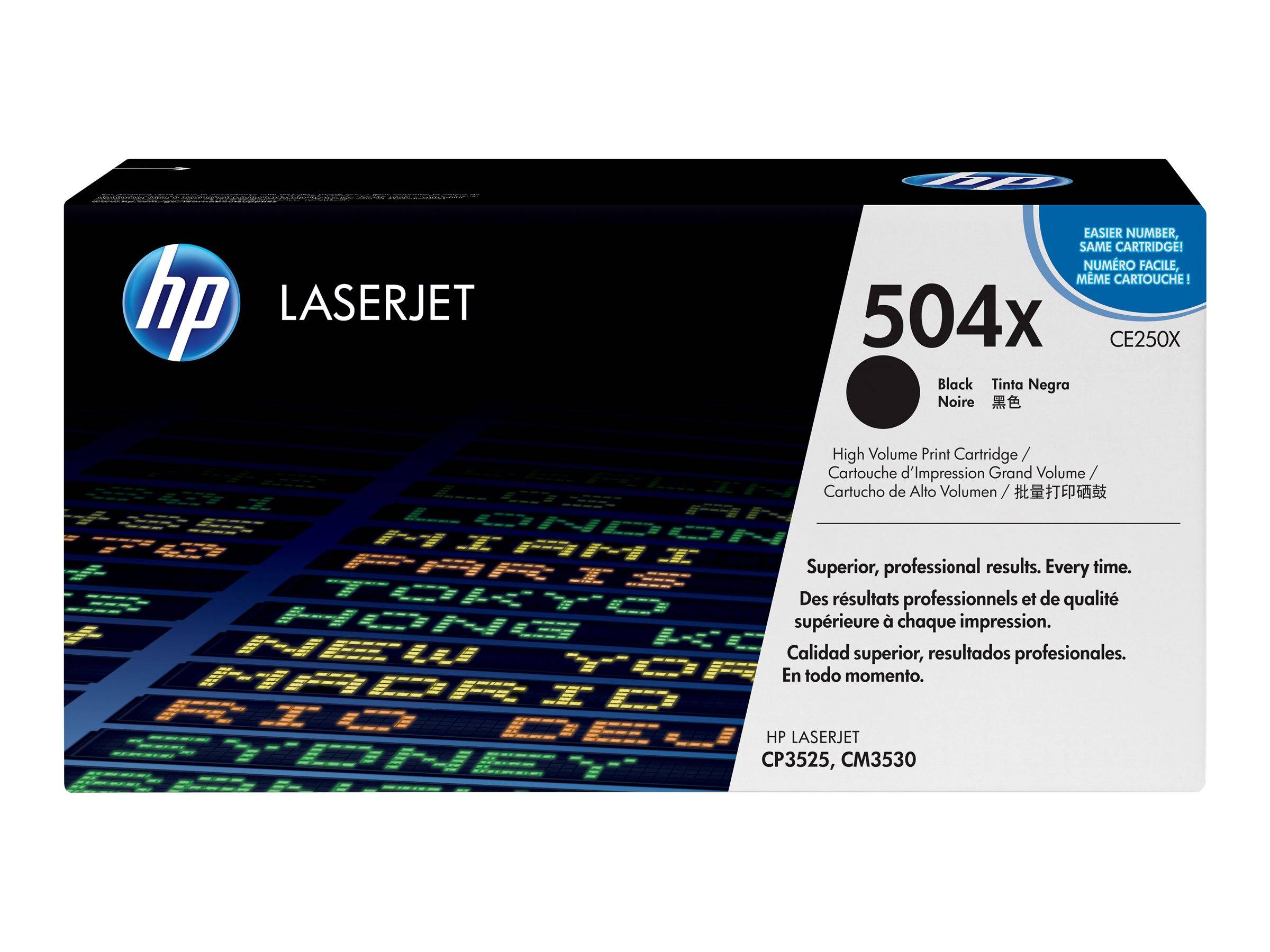 HP Toner 504X Original Schwarz 10500 Seiten CE250X