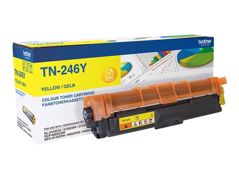 Brother Toner TN-246Y Original Gelb 2200 Seiten TN246Y