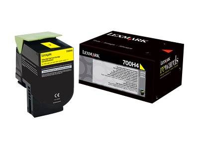 Lexmark 700H4 - Hohe Ergiebigkeit - Gelb - Original