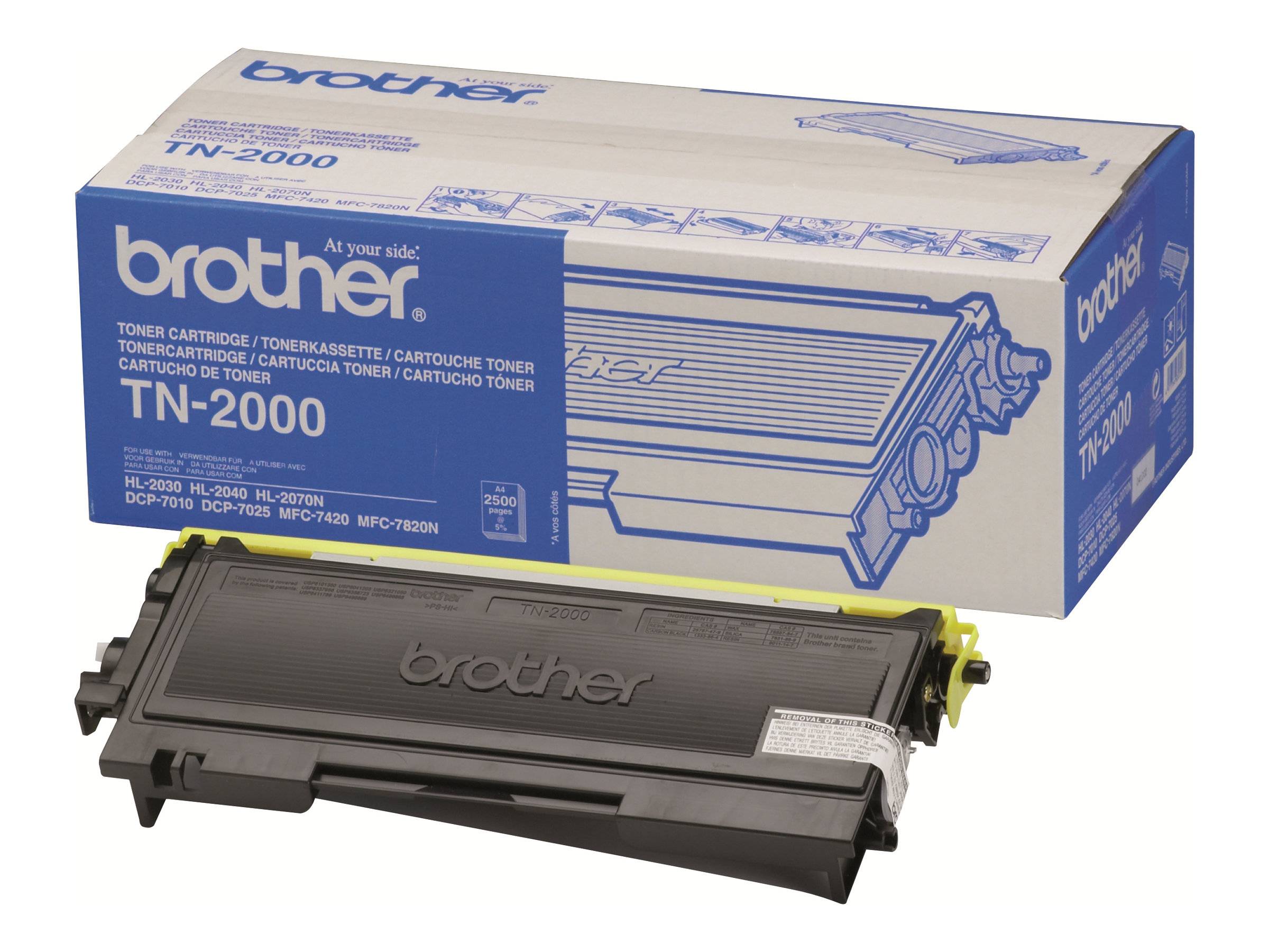 Brother Toner TN-2000 Original Schwarz 2500 Seiten TN2000
