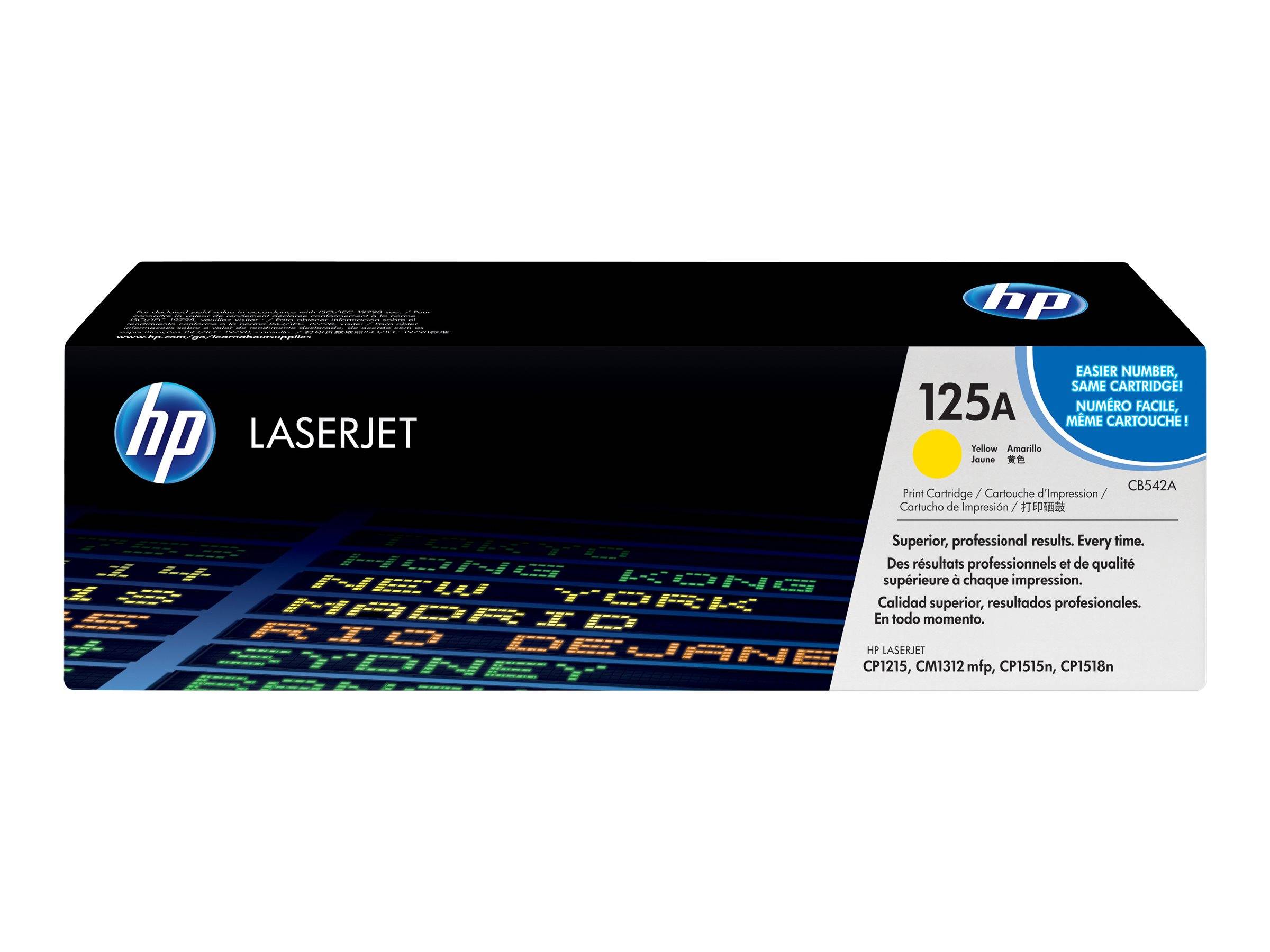 HP Toner 125A Original Gelb 1400 Seiten CB542A