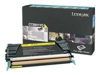 Lexmark Rückgabe Tonerkassette C736 X736 X738 Original Gelb 10000 Seiten C736H1YG
