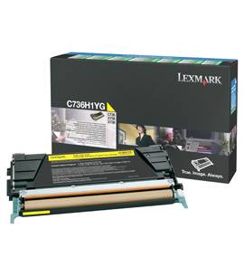 Lexmark Rückgabe Tonerkassette C736 X736 X738 Original Gelb 10000 Seiten C736H1YG